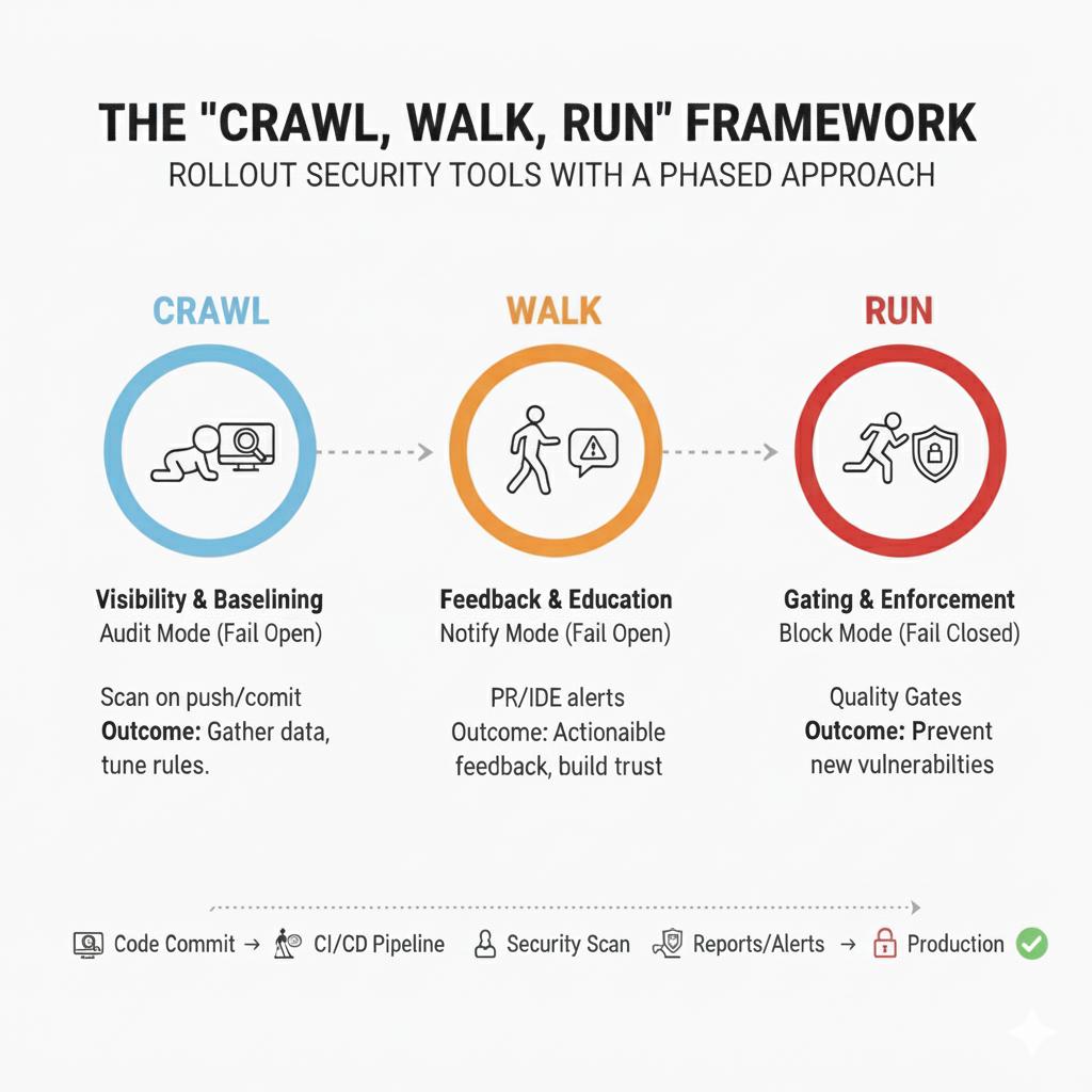 crawl walk run framework security tools